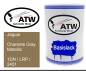 Preview: Jaguar, Charente Gray Metallic, 1DN / LRP / 2451: 500ml Lackdose, von ATW Autoteile West.